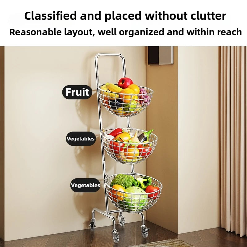 Rolling Kitchen Storage Cart