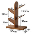 Solid Wood Bookcase Storage Rack
