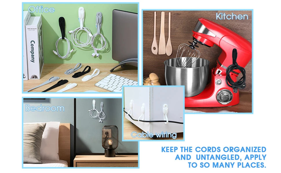 Self-Adhesive Cable Organizer Clips