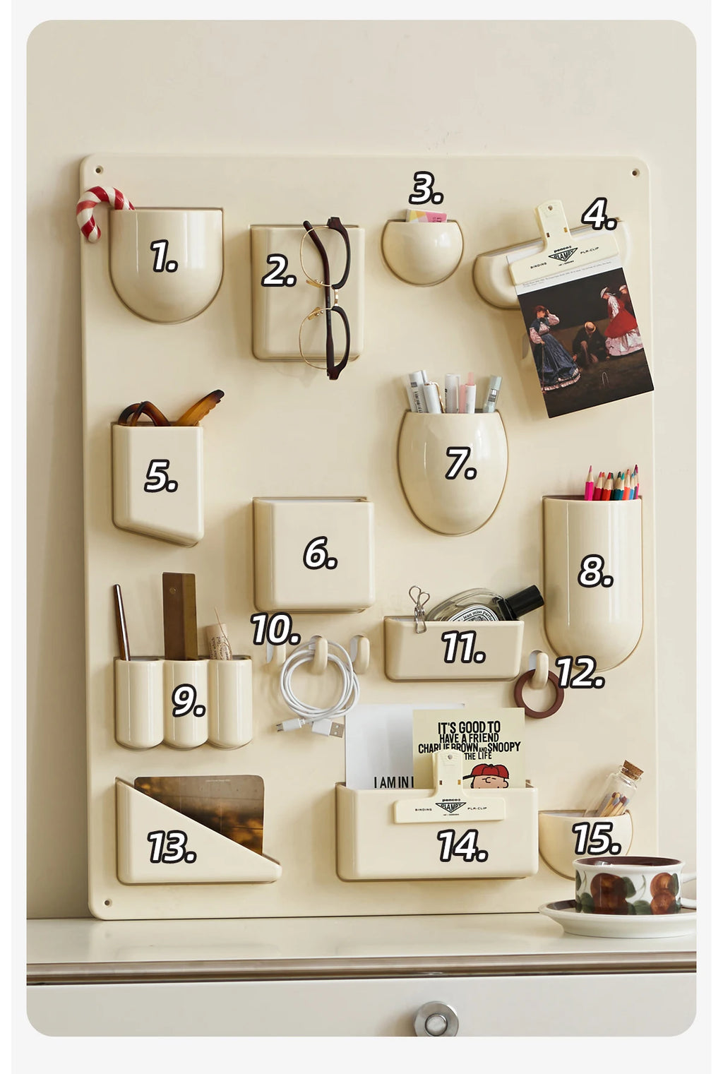 Wall-Mounted Multi-Purpose Storage Rack