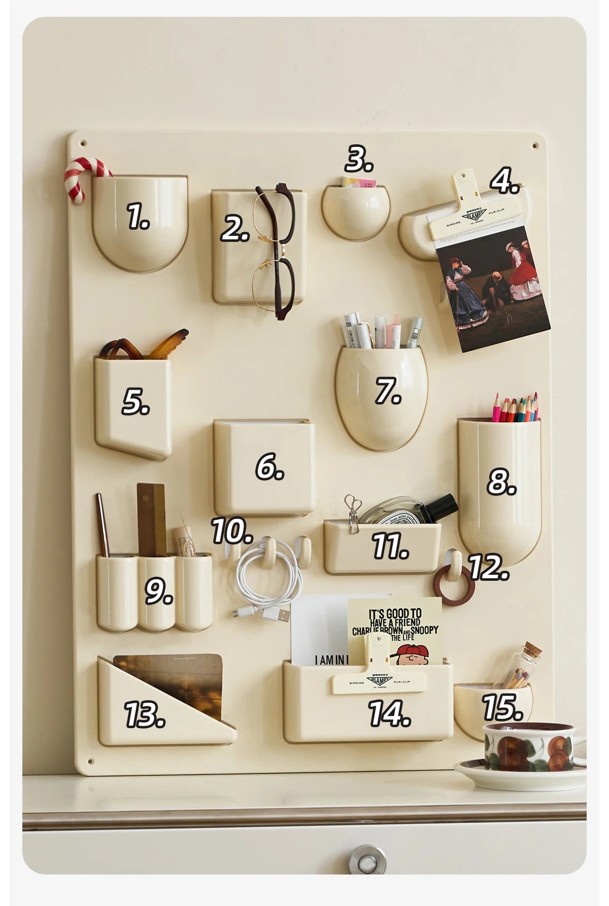 Wall-Mounted Multi-Purpose Storage Rack