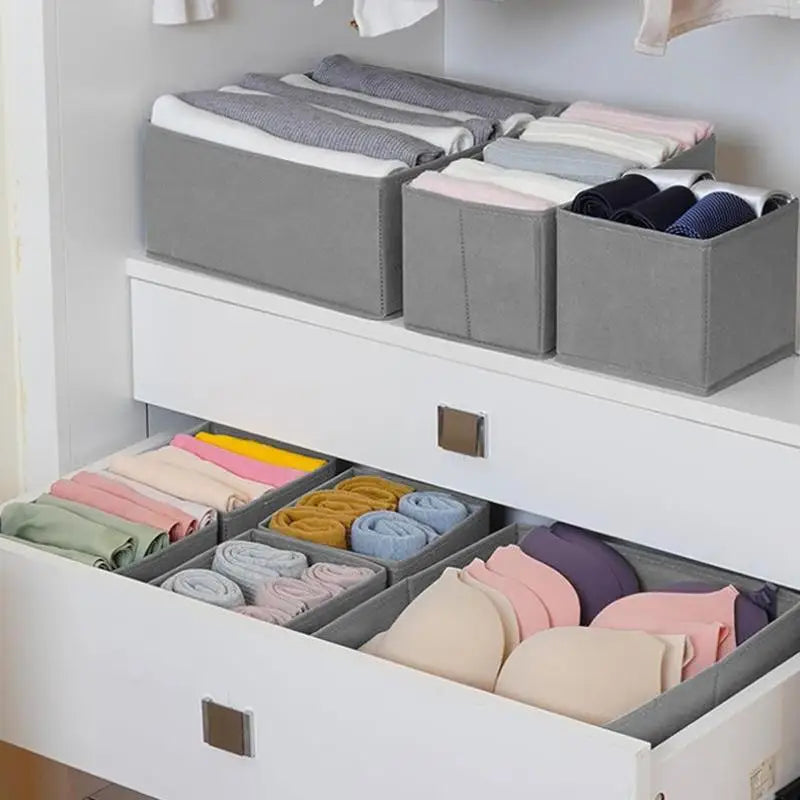 Foldable Clothes & Underwear Storage Box