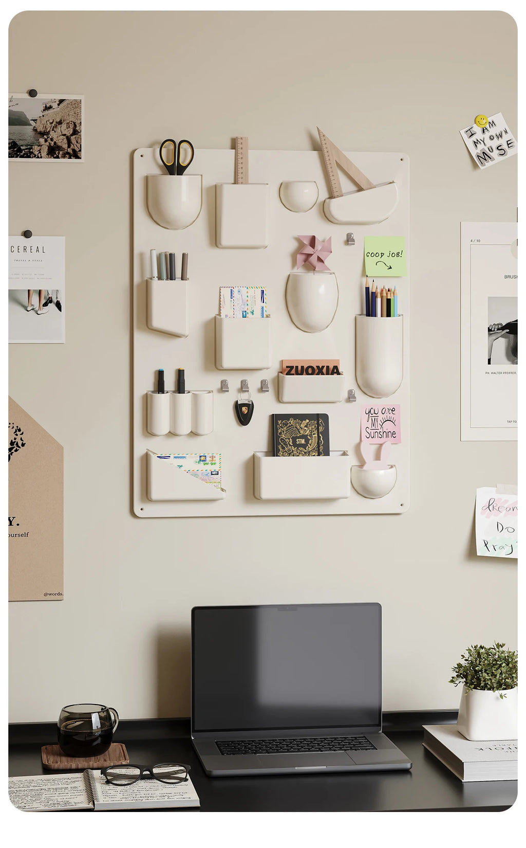 Wall-Mounted Multi-Purpose Storage Rack