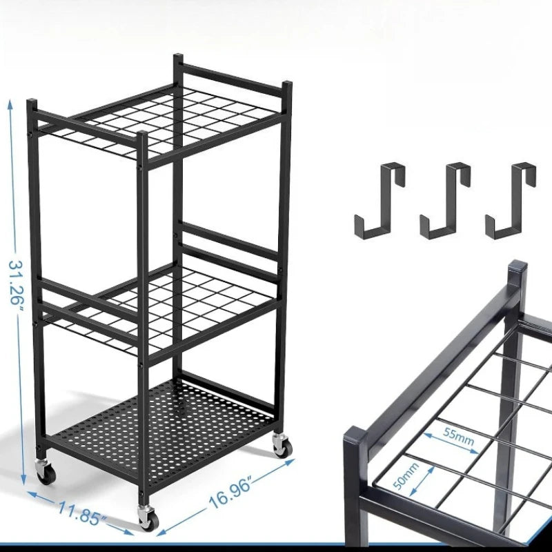 Metal Garden Tool Storage Rack