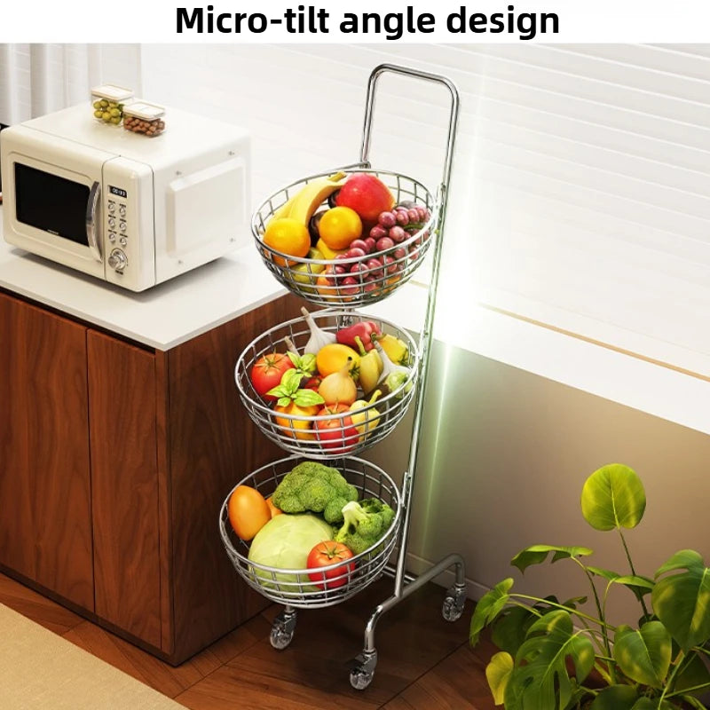 Rolling Kitchen Storage Cart