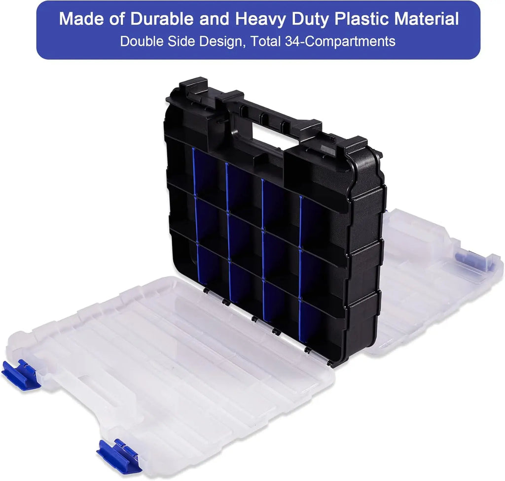 34-Compartment Screw & Hardware Organizer