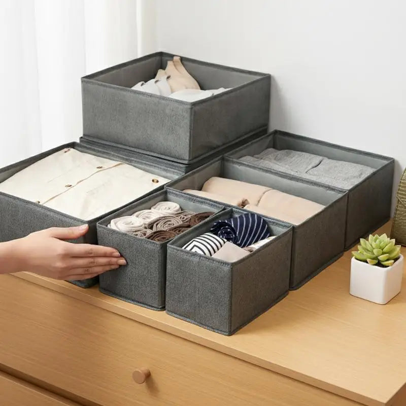Foldable Clothes & Underwear Storage Box