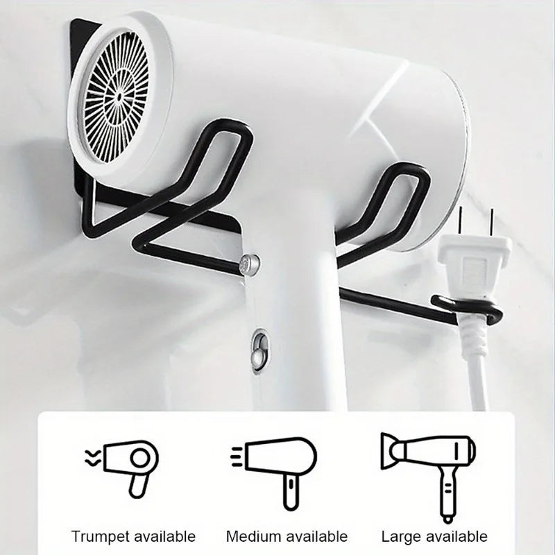 Wall-Mounted Hair Tool Storage Rack