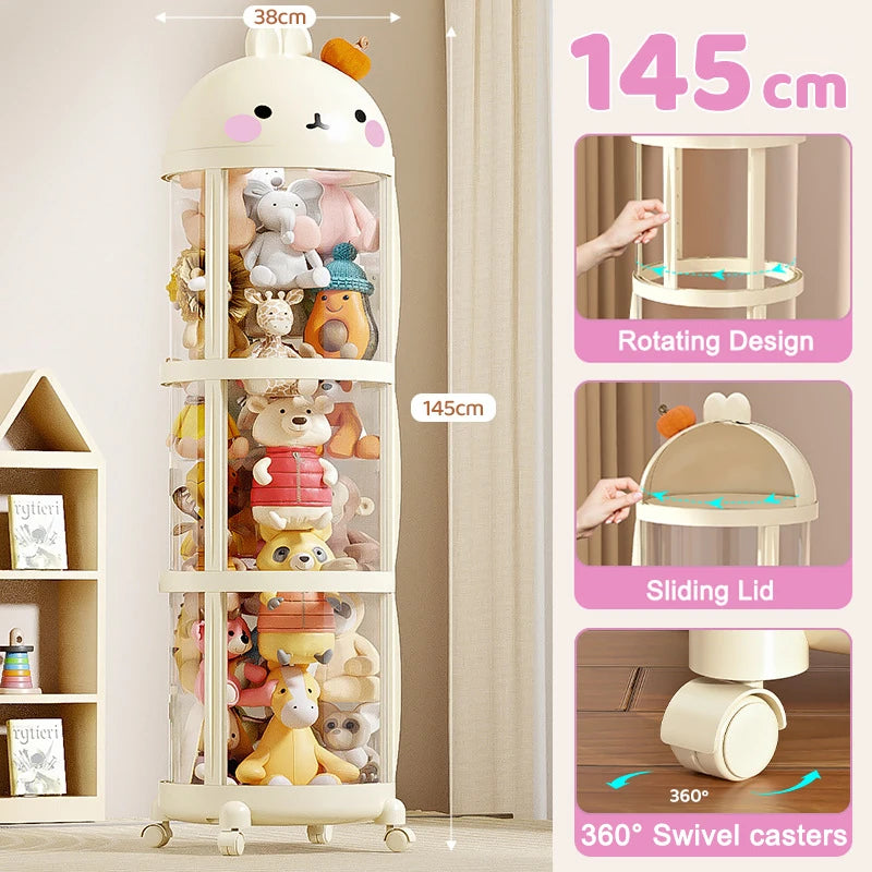 Kids' Plush Toy Storage Box