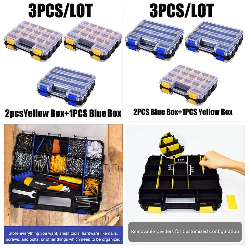34-Compartment Screw & Hardware Organizer