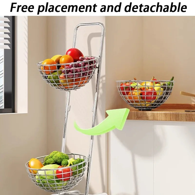 Rolling Kitchen Storage Cart