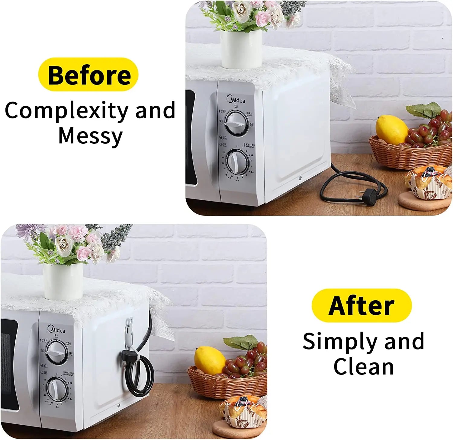 Self-Adhesive Cable Organizer Clips