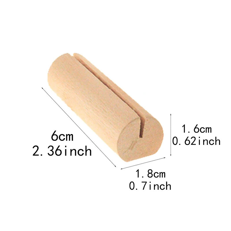 Wooden Business Card Holder Stand