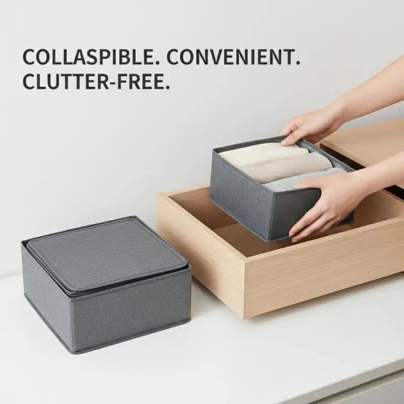 Foldable Clothes & Underwear Storage Box
