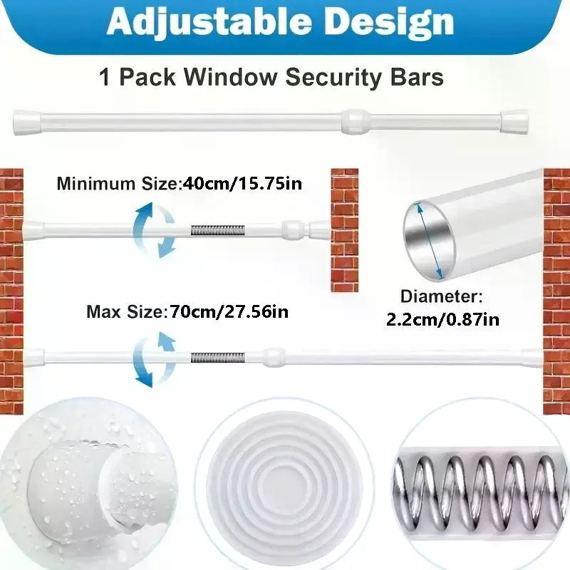 Adjustable Spring-Loaded Storage Rod