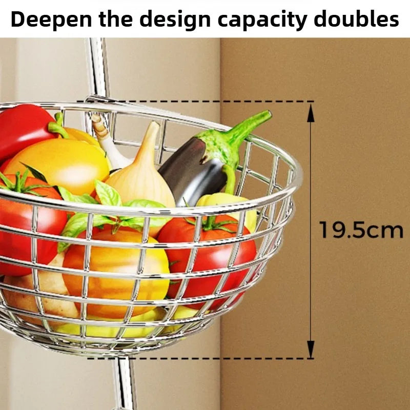 Rolling Kitchen Storage Cart