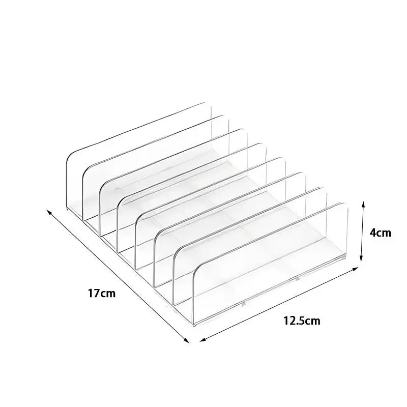 7-Compartment Makeup Display Organizer