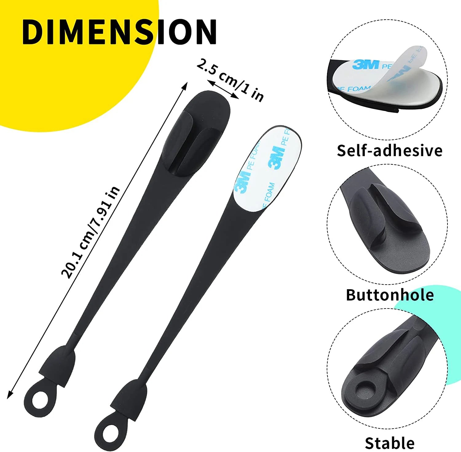 Self-Adhesive Cable Organizer Clips